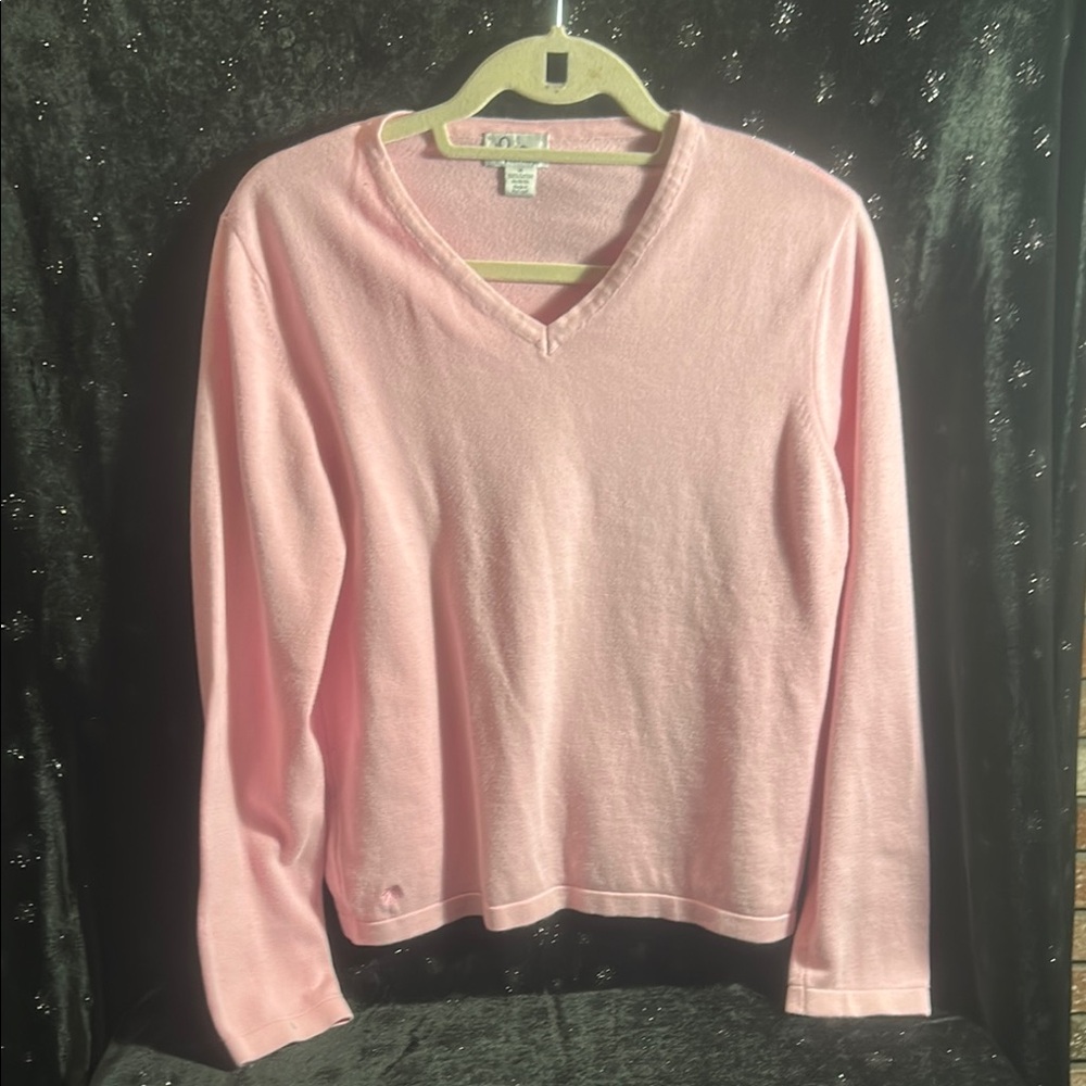 Lilly Pulitzer sweater and matching necklace